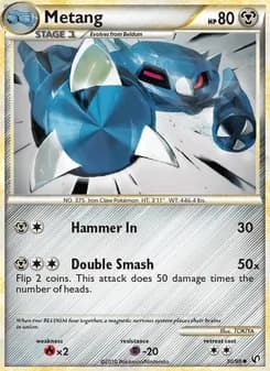 Metang card in English