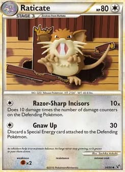Raticate card in English