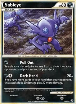 Sableye card in English