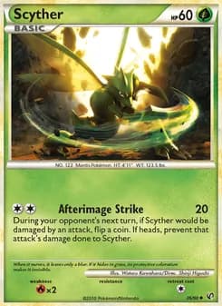 Scyther card in English