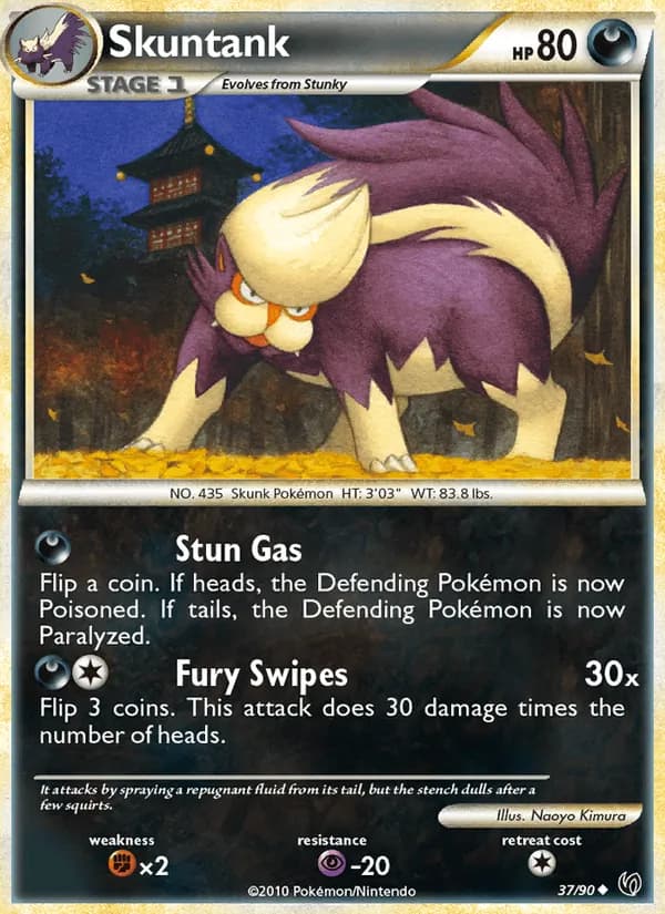 Skuntank card in English