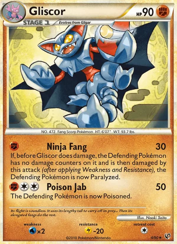 Gliscor card in English