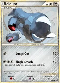 Beldum card in English