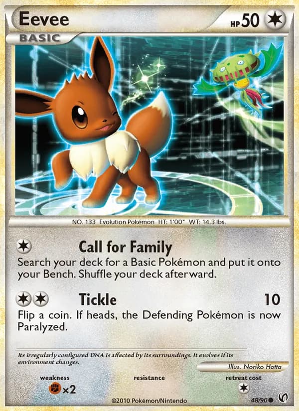 Eevee card in English
