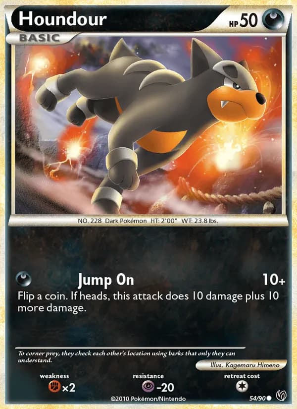 Houndour card in English