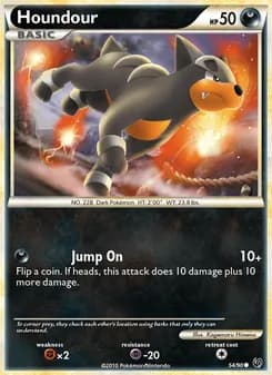 Houndour card in English