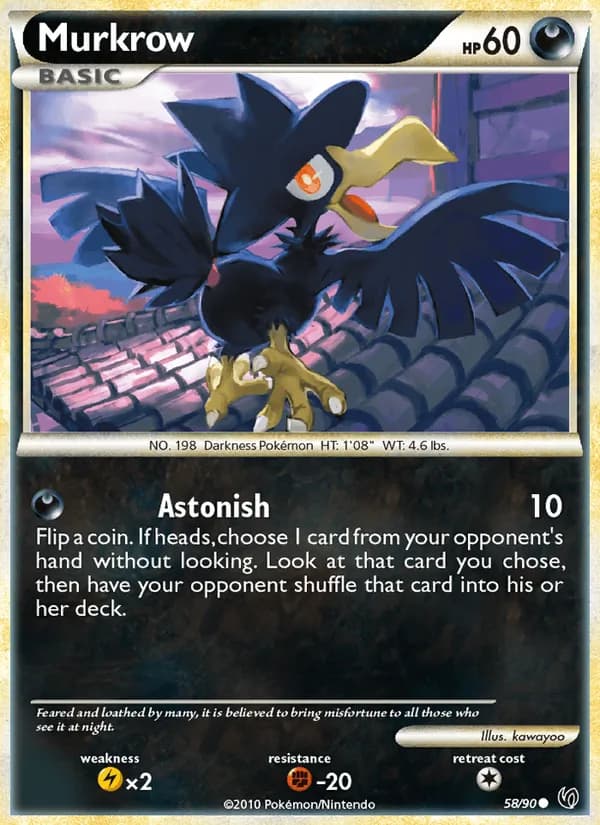 Murkrow card in English