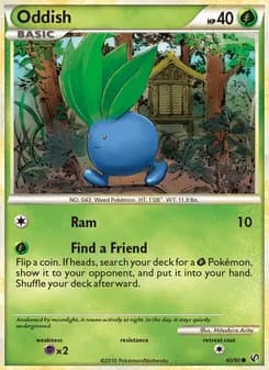 Oddish card in English