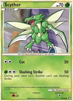 Scyther card in English