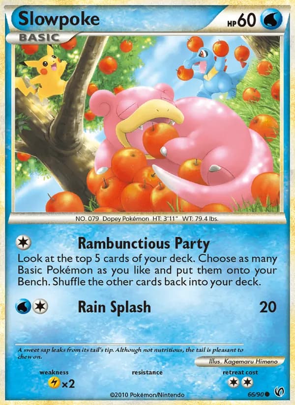 Slowpoke card in English