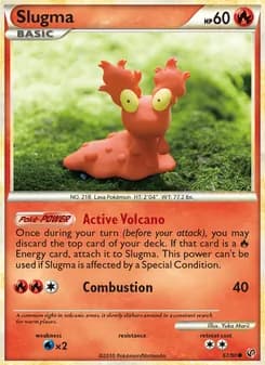 Slugma card in English
