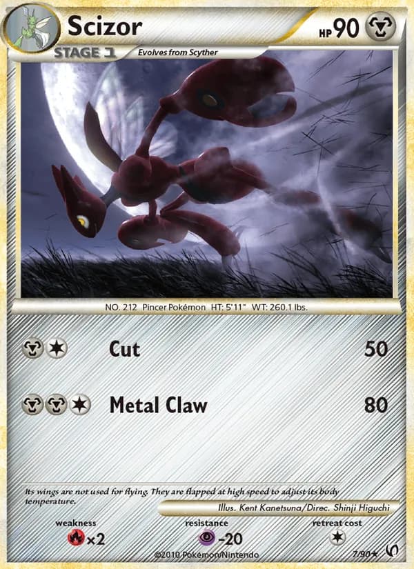 Scizor card in English
