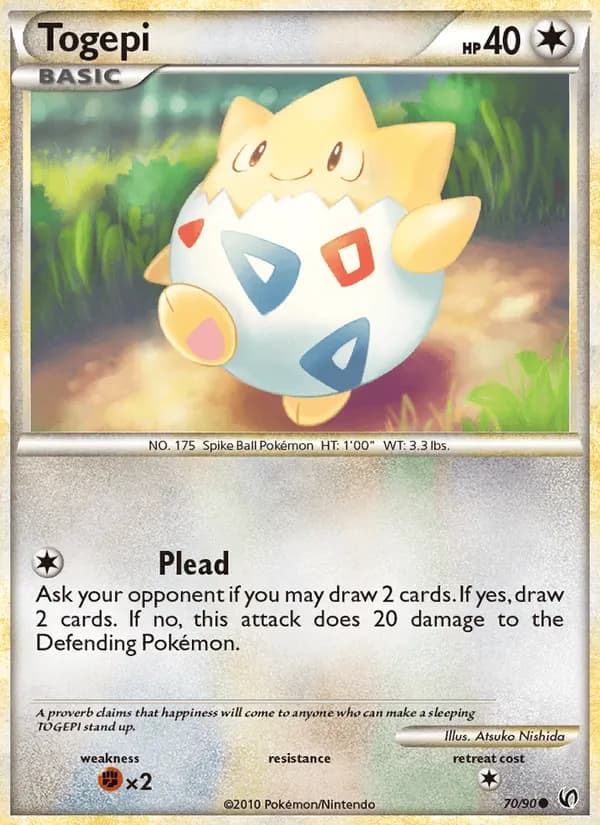Togepi card in English