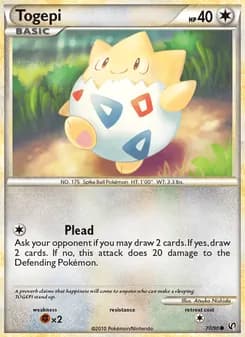 Togepi card in English