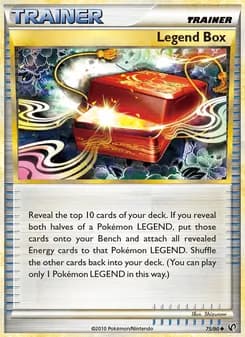 Legend Box card in English