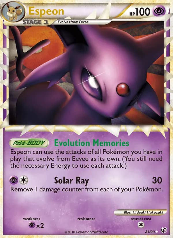 Espeon card in English