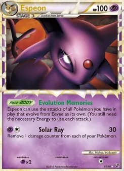 Espeon card in English