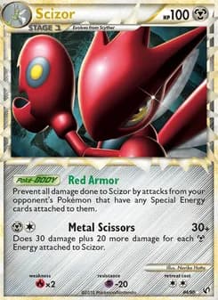 Scizor card in English