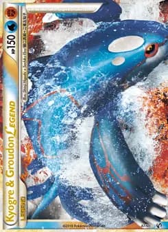 Kyogre & Groudon LEGEND card in English