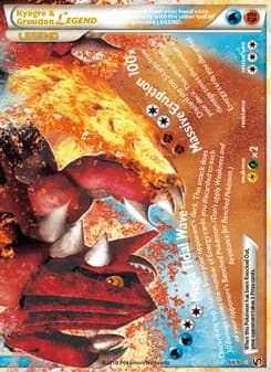 Kyogre & Groudon LEGEND card in English