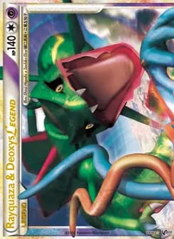 Rayquaza & Deoxys LEGEND card in English