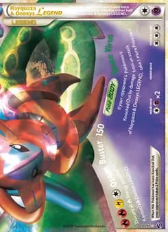 Rayquaza & Deoxys LEGEND card in English