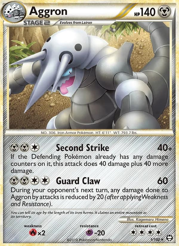 Aggron card in English