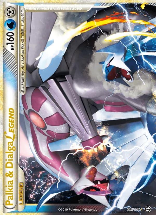 Palkia & Dialga LEGEND card in English