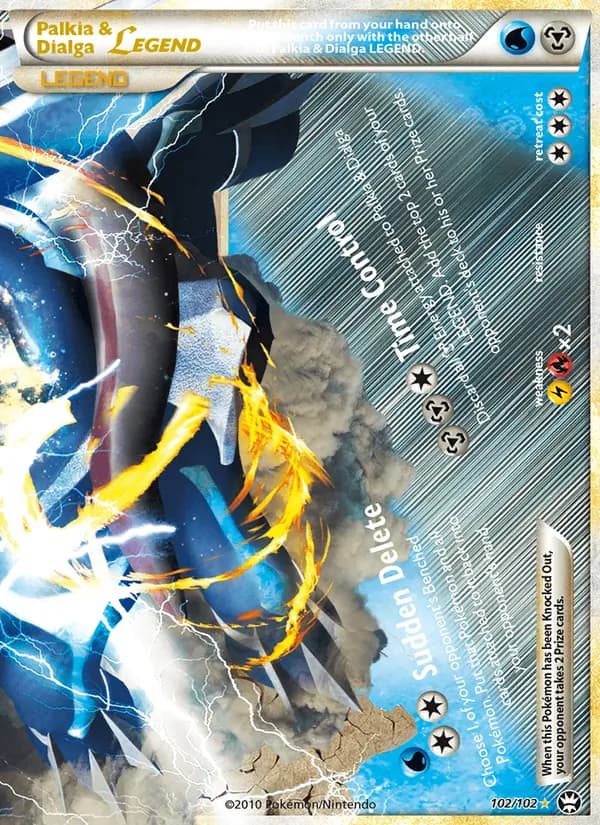 Palkia & Dialga LEGEND card in English