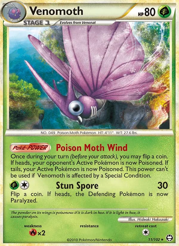 Venomoth card in English