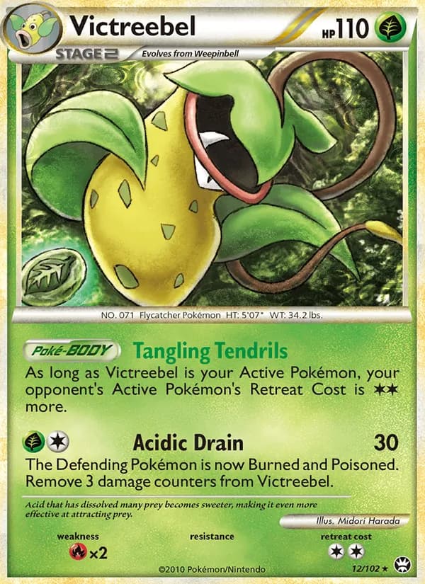 Victreebel card in English
