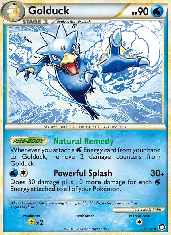 Golduck card in English