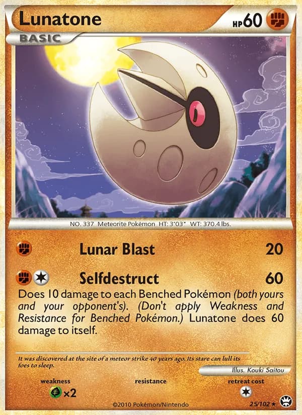 Lunatone card in English
