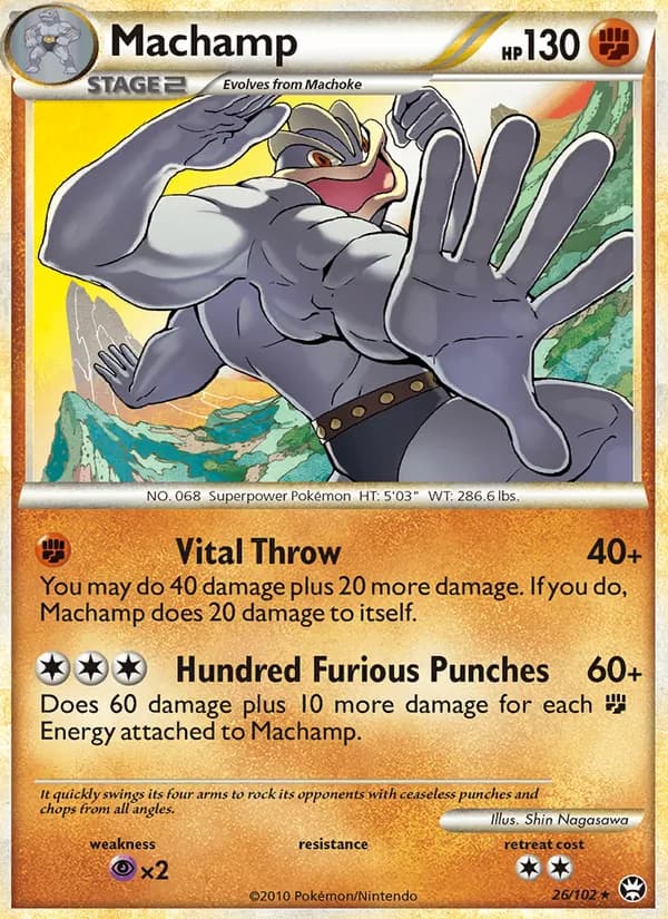 Machamp card in English