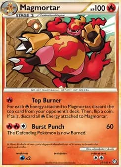 Magmortar card in English
