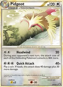 Pidgeot card in English