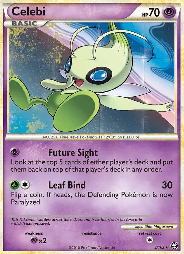 Celebi card in English