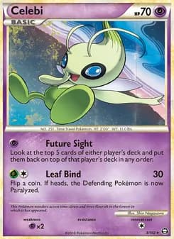 Celebi card in English