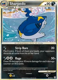 Sharpedo card in English