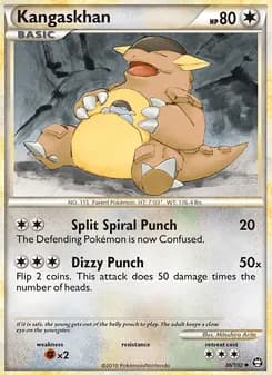 Kangaskhan card in English
