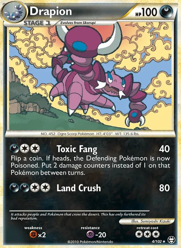 Drapion card in English