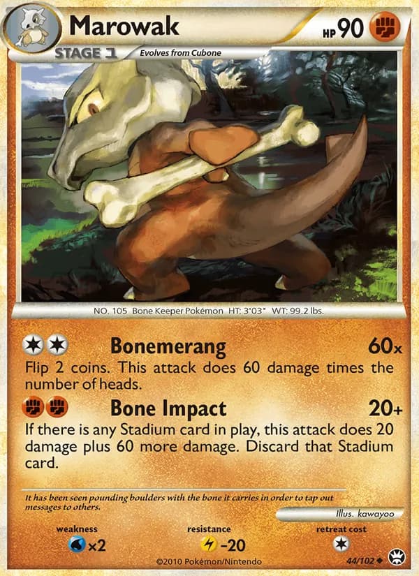 Marowak card in English