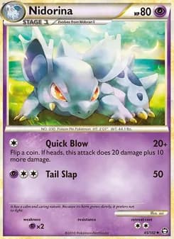 Nidorina card in English