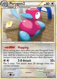 Porygon2 card in English
