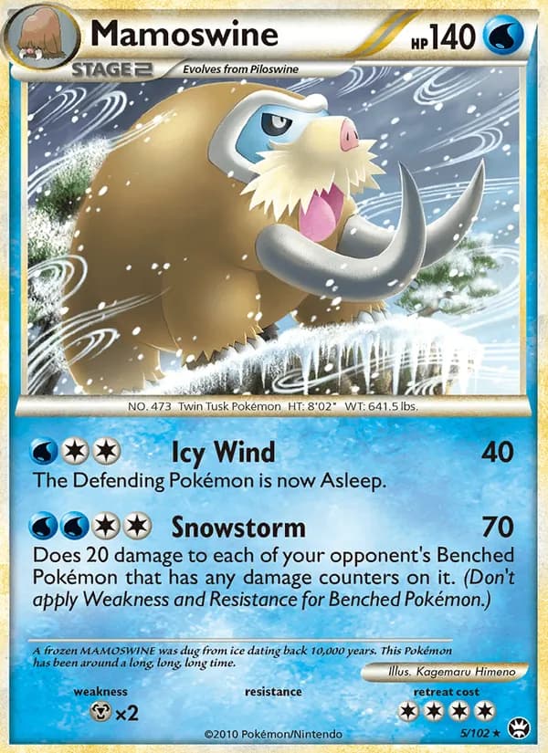Mamoswine card in English