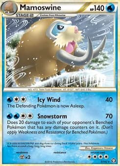 Mamoswine card in English