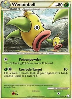 Weepinbell card in English