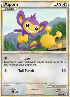 Aipom card in English