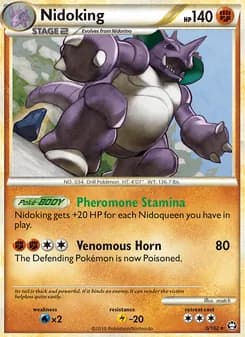 Nidoking card in English