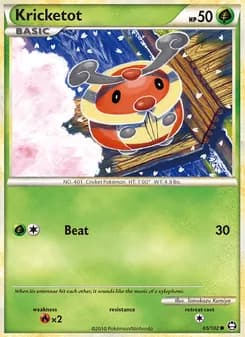 Kricketot card in English
